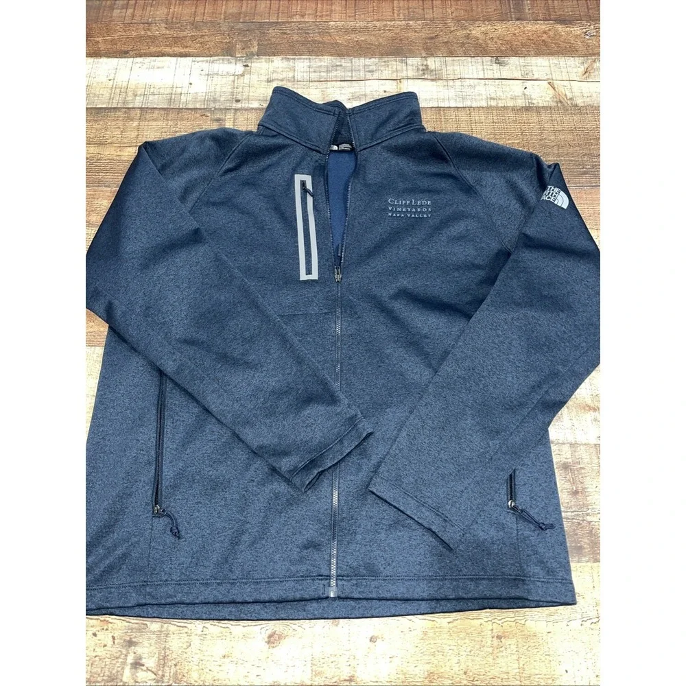 The North Face Men's Blue‎ Long Sleeve Logo Zip Up Jacket Size XL (2122)